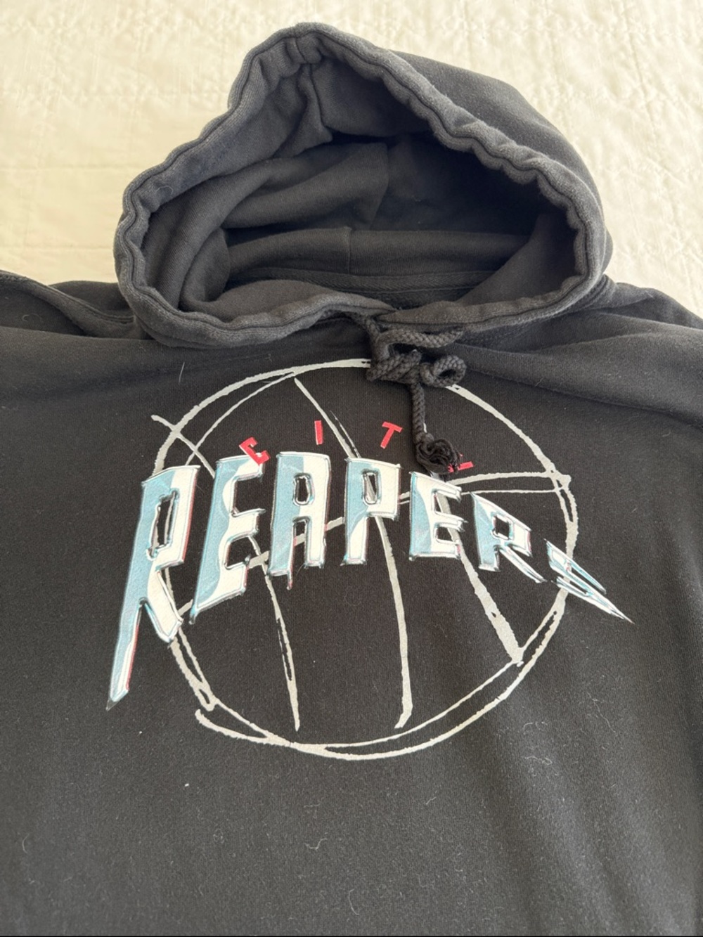 Overtime Graphic Hoodie with 'City Reapers' Design, Men’s Size XL